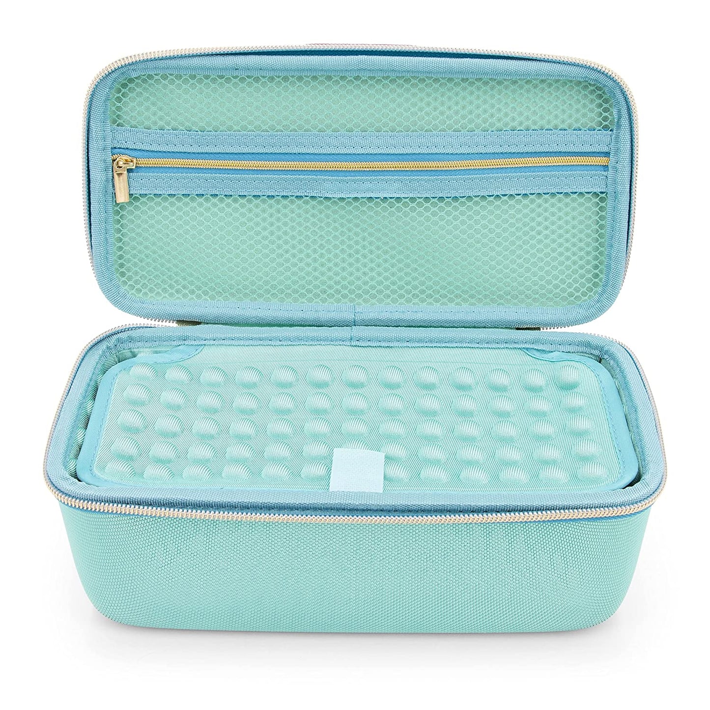 Clipper Case Holds Clippers, Hair Buzzers and Trimmers - Barber Travel Case For Hairstylist and Salon Hair Cutting Supplies - Turquoise