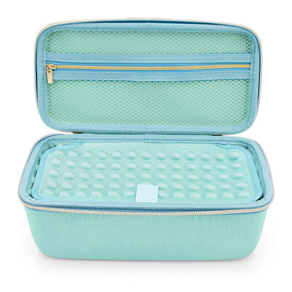 Clipper Case Holds Clippers, Hair Buzzers and Trimmers - Barber Travel Case For Hairstylist and Salon Hair Cutting Supplies - Turquoise