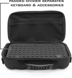 CASEMATIX 60% Keyboard Case Compatible with Razer Huntsman Mini, HK Gaming GK61, KEMOVE Snowfox, DIERYA DK61E & More 61 Keys up to 11.5"