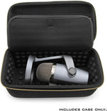 CASEMATIX Hard Case Compatible with Blue Yeti Nano Microphone and other USB Recording Microphones & Accessories - Includes Streaming Mic Case Only