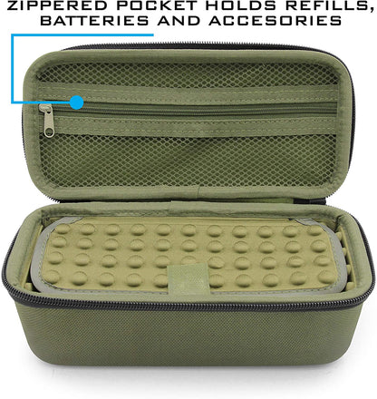 Travel Size Scope Hard Case for Slopehill Monocular Telescope Mt-001, Simitten Professional 12x42, Exposure Optics and More- Green Case Only