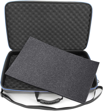DJ Controller Case Compatible with Pioneer DDJ-SR/DDJ-REV1/FLX4 Mixing Console - EVA Protection with Padded Foam and Adjustable Shoulder Strap