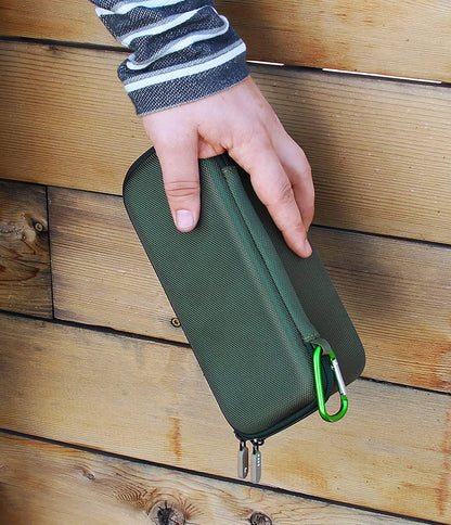Travel Size Scope Hard Case for Slopehill Monocular Telescope Mt-001, Simitten Professional 12x42, Exposure Optics and More- Green Case Only