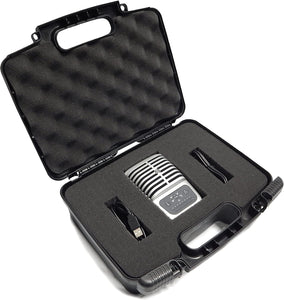 CASEMATIX Studio Microphone Case Compatible with MV51 Digital Large Diaphragm Condenser Mic, MVI Audio Interface, MV88, MVL, Lavalier Mic and More