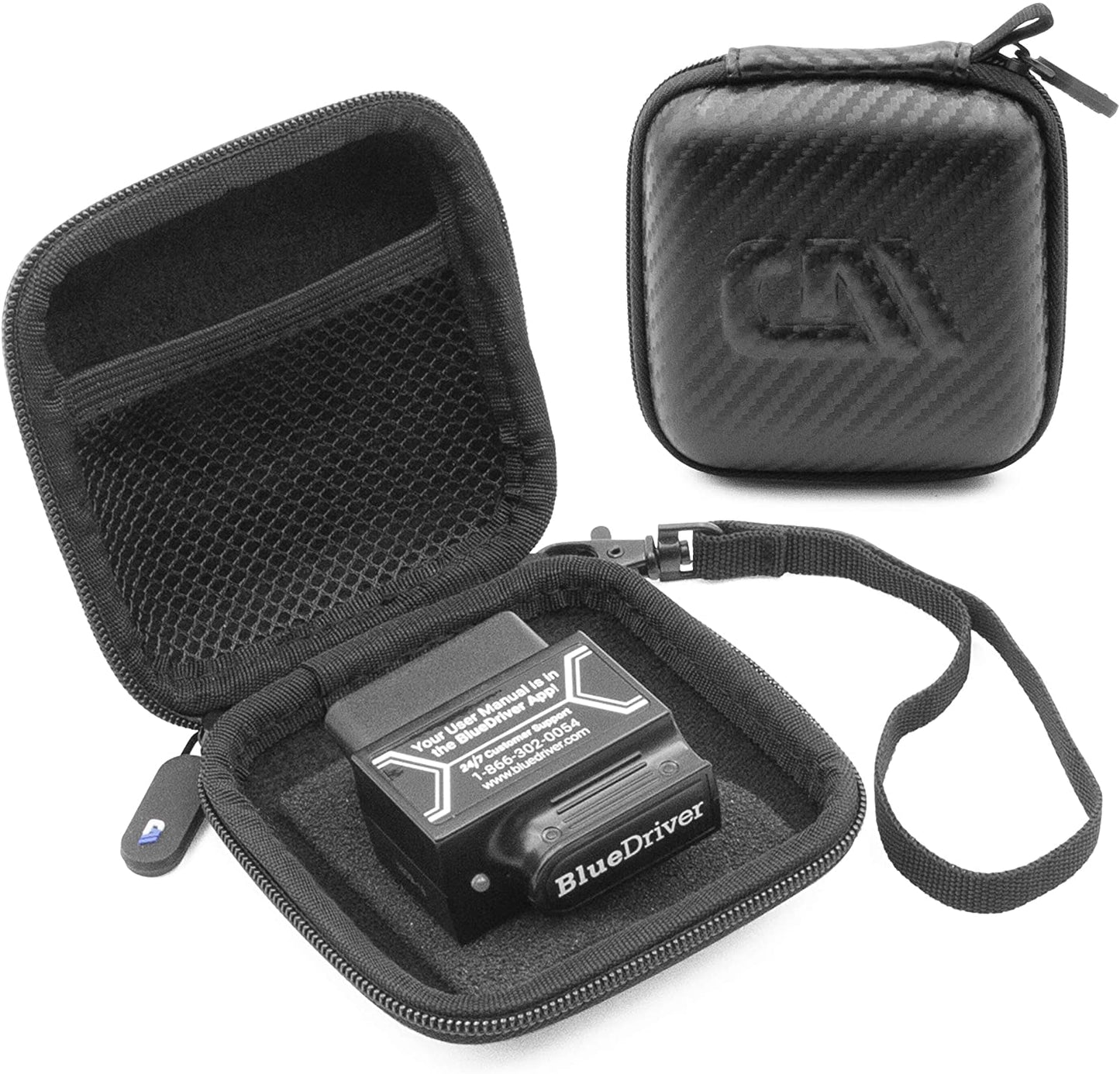 Car and Auto Mini Carry Case Compatible with BlueDriver Bluetooth Professional OBDII OBD2 Scan Tool Monitor
