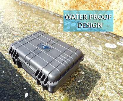 Waterproof Case for Home Theaters Compatible with Epson Ef100 Laser Streaming Projector in Customizable Foam - Includes Hard Shell Case Only
