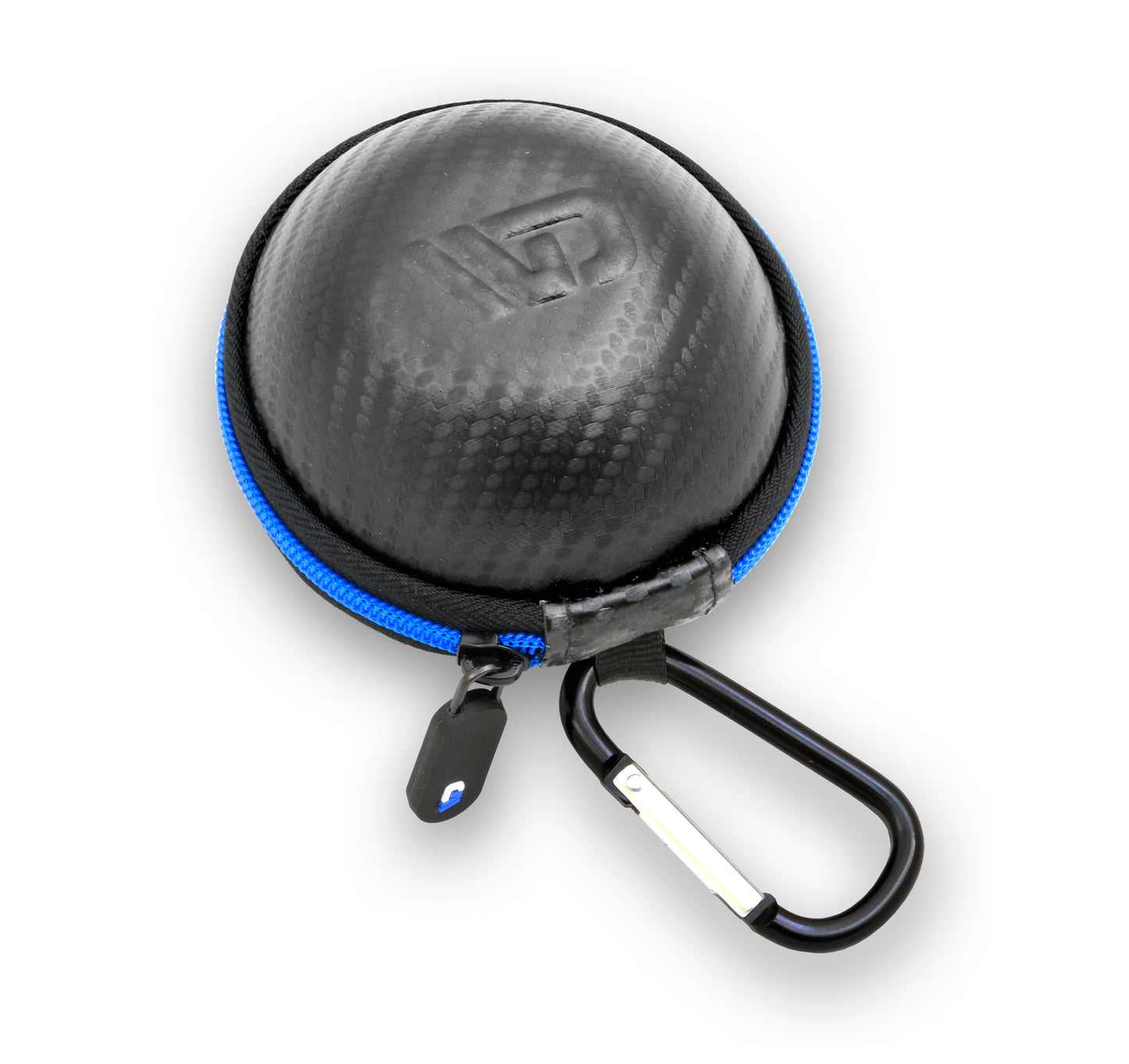 3.25" Hard Shell EVA Travel Case with Carabiner Clip - Fits Accessories up to 2.5" x 2.5" x 1"