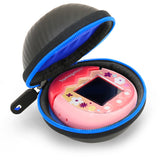 CASEMATIX Blue Carry Case Compatible with Tamagotchi Pix Camera Interactive Virtual Pet, Includes Case Only with Wrist Strap and Carabiner