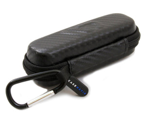 CASEMATIX 5.25" Hard Shell EVA Travel Case with Carabiner Clip - Fits Accessories up to 2.5" x 2.5" x 1"