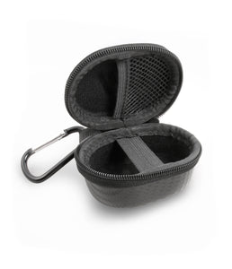 CASEMATIX 3.25" Hard Shell EVA Travel Case with Carabiner Clip - Fits Accessories up to 3" x 1.75" x 1.5"