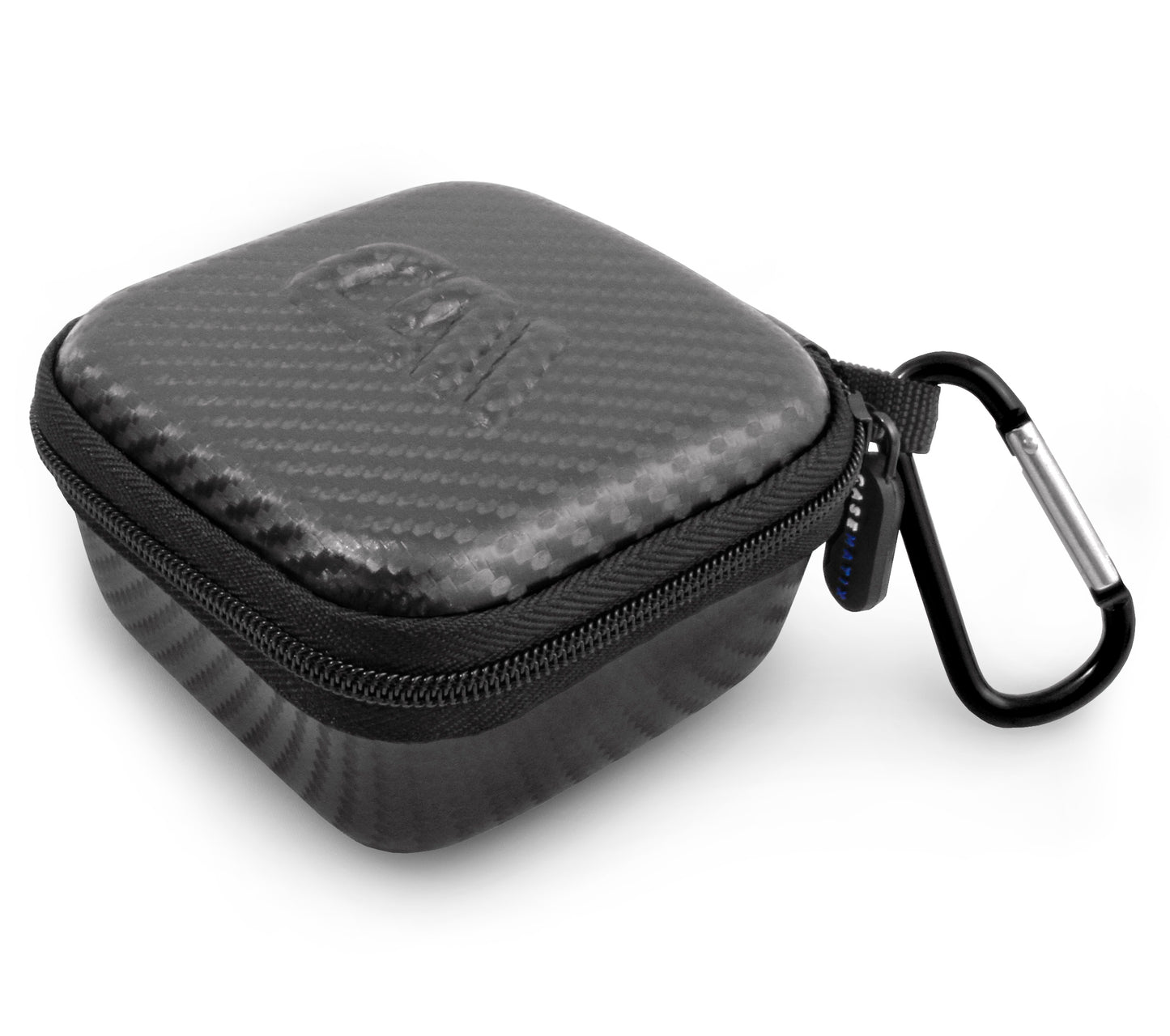 3.75" Hard Shell EVA Travel Case with Carabiner Clip - Fits Accessories up to 3.25" x 3.25" x 1.75"