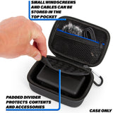 CASEMATIX Lavalier Microphone Case Compatible With DJI Mic 2 Wireless Microphone Kit, Compact Travel Protection to Carry Lav Mic in Charging Case