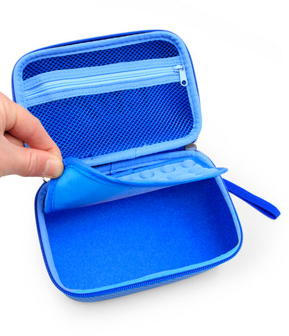 Toy Case Compatible with Pop It! Pro Game Light-up Fidget Toy - Blue Carry Case Only for Sensory Toys