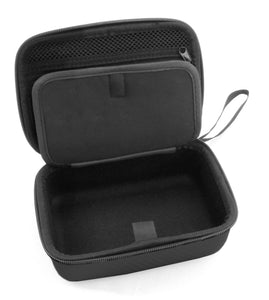 CASEMATIX 7" Hard Shell EVA Travel Case with Wrist Strap and Padded Divider - Fits Accessories up to 6.5" x 4" x 2"