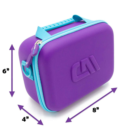 Travel Case Compatible with Polaroid Hi-Print Bluetooth Phone Printer - Hard Shell Protection with Padded Divider, Shoulder Strap & ZINK Paper Storage