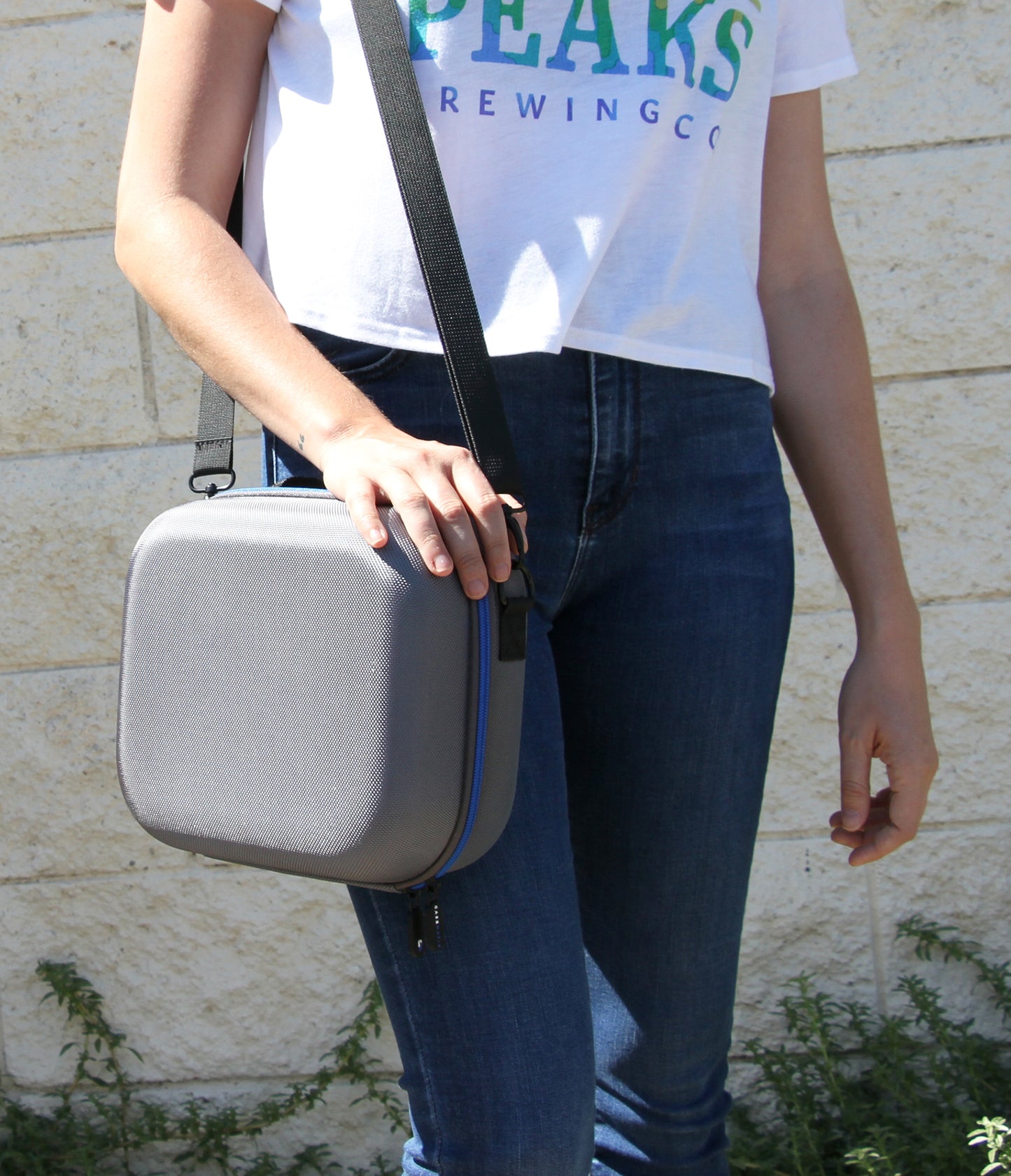 9.5" Hard Shell EVA Travel Case with Shoulder Strap and Padded Divider - Fits Accessories up to 8.5" x 7.5" x 2.5"
