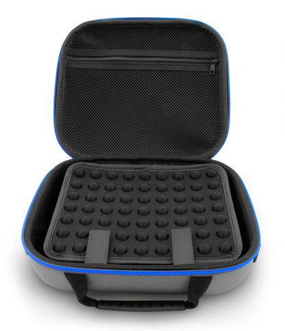 9.5" Hard Shell EVA Travel Case with Shoulder Strap and Padded Divider - Fits Accessories up to 8.5" x 7.5" x 2.5"