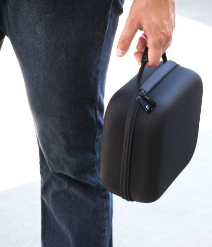9.75" Hard Shell EVA Travel Case with Wrist Strap and Padded Divider - Fits Accessories up to 9" x 7.5" x 3"