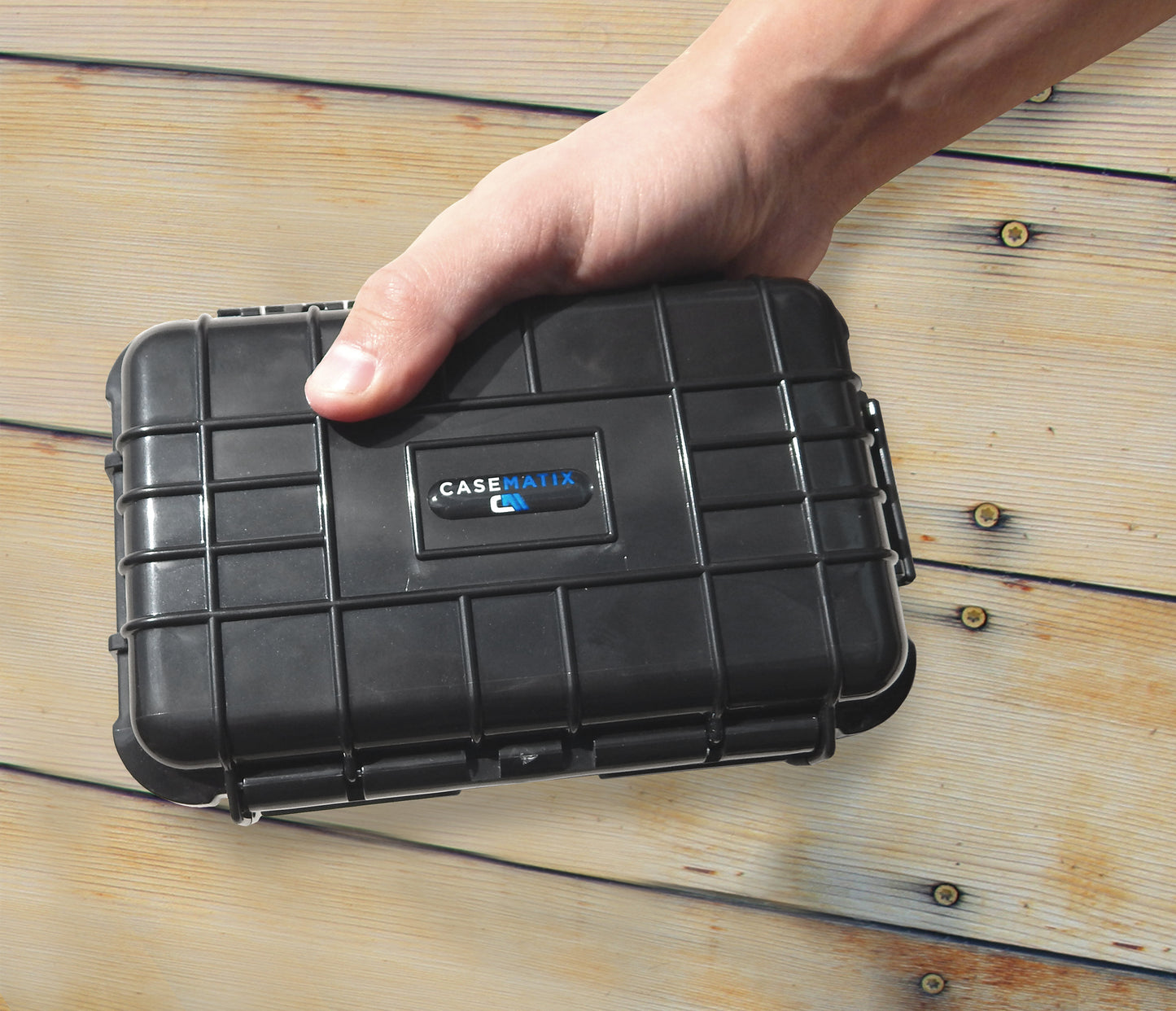 8" Waterproof Hard Travel Case with Rubber and Customizable Foam Interior - Fits Accessories up to 6.25" x 3.37" x 2.25"