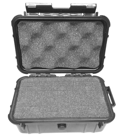 8" Waterproof Hard Travel Case with Rubber and Customizable Foam Interior - Fits Accessories up to 6.25" x 3.37" x 2.25"