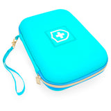 CASEMATIX 8" Turquoise Asthma Inhaler Case for Travel Fits Spacer, Mask and Accessories, Includes Case Only