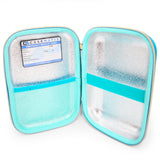 CASEMATIX 8" Turquoise Asthma Inhaler Case for Travel Fits Spacer, Mask and Accessories, Includes Case Only