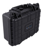 CASEMATIX 11" Waterproof Hard Travel Case with Padlock Rings and Customizable Foam - Fits Accessories up to 8.5" x 6" x 3.25"