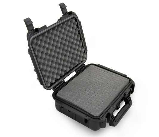 14" Waterproof Hard Travel Case with Padlock Rings and Customizable Foam - Fits Accessories up to 10.5" x 7.5" x 4.25"