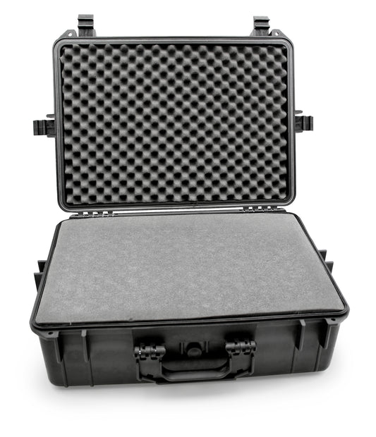 23" Waterproof Hard Travel Case with Padlock Rings and Customizable Foam - Fits Accessories up to 18" x 11" x 6"