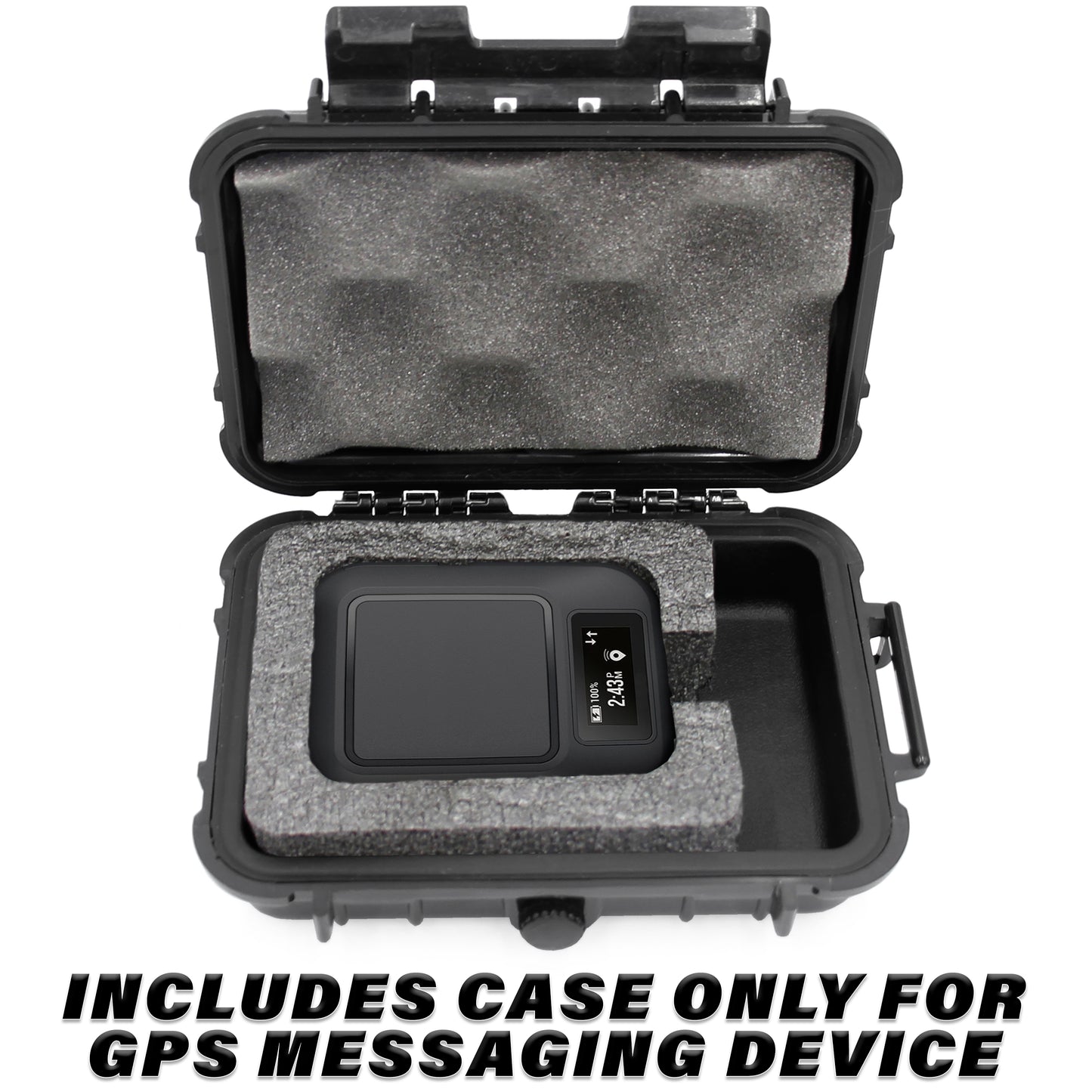 Waterproof Case Compatible with GPS Garmin inReach Messenger Satellite Communicator, Includes Case Only with Custom Foam