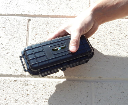 7.75" Waterproof Hard Travel Case with Rubber and Customizable Foam Interior - Fits Accessories up to 5.5" x 2" x 1.5"