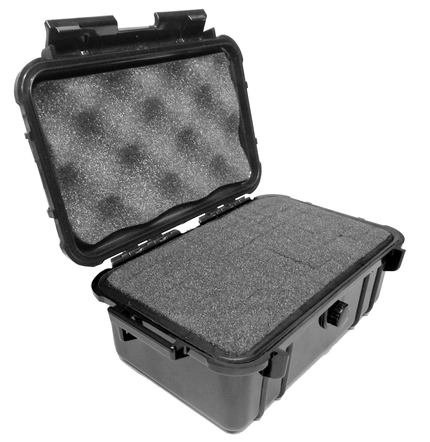 8" Waterproof Hard Travel Case with Rubber and Customizable Foam Interior - Fits Accessories up to 6.25" x 3.37" x 2.25"