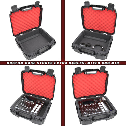 Hard Case Compatible With Rode Rodecaster Pro 2 Podcast Mixer , Podcaster Wireless Microphones and Adapters - Impact Resistant Exterior