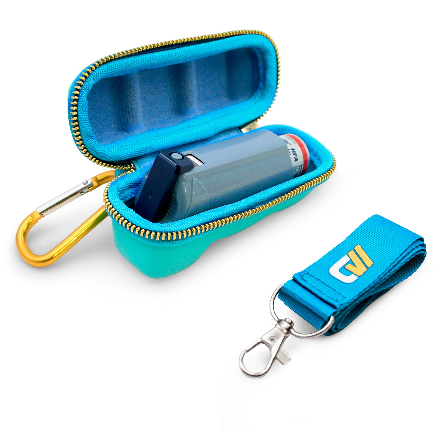 Asthma Inhaler Case - Professional Protection Travel Case for Standard Inhalers with Color Options