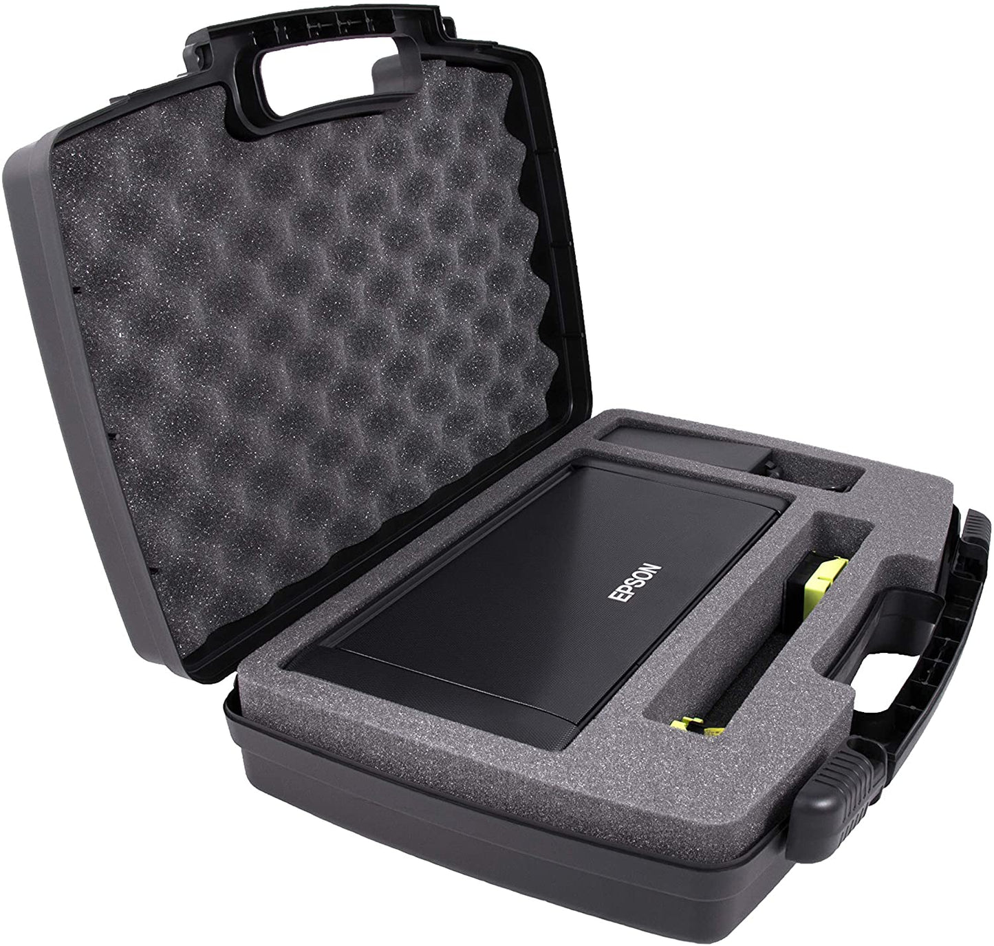 Hard Shell Epson WF-100/110 Printer Case – Custom Foam, Shock-Absorbing Protection with Travel Handle - Durable Portable Printer Case Only