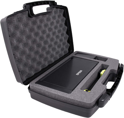 Hard Shell Epson WF-100/110 Printer Case – Custom Foam, Shock-Absorbing Protection with Travel Handle - Durable Portable Printer Case Only