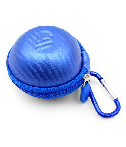 3.25" Hard Shell EVA Travel Case with Carabiner Clip - Fits Accessories up to 2.5" x 2.5" x 1"