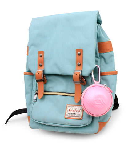 3.25" Hard Shell EVA Travel Case with Carabiner Clip - Fits Accessories up to 2.5" x 2.5" x 1"