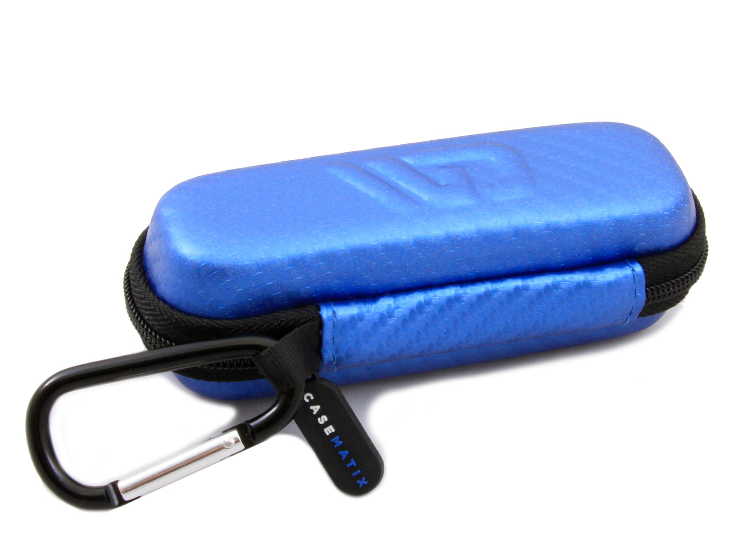 5.25" Hard Shell EVA Travel Case with Carabiner Clip - Fits Accessories up to 2.5" x 2.5" x 1"