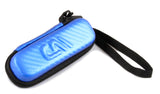 CASEMATIX 5.25" Hard Shell EVA Travel Case with Carabiner Clip - Fits Accessories up to 2.5" x 2.5" x 1"