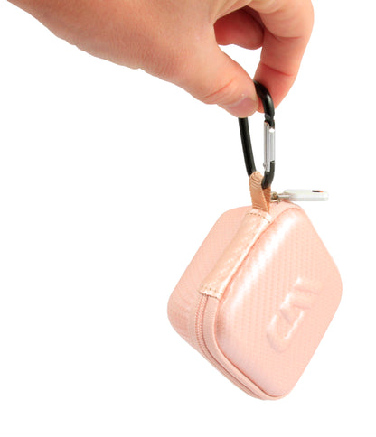 3.75" Hard Shell EVA Travel Case with Carabiner Clip - Fits Accessories up to 3.25" x 3.25" x 1.75"