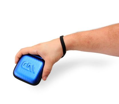 3.5" Hard Shell EVA Travel Case with Wrist Strap - Fits Accessories up to 3" x 3" x 1.2"