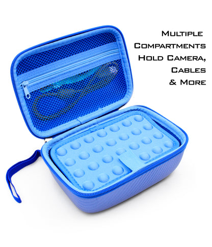 Camera Case Compatible with VTech Kidizoom Pix/Duo/Twist - EVA Protection with Accessory Storage & Fun Design for Kids - Case Only